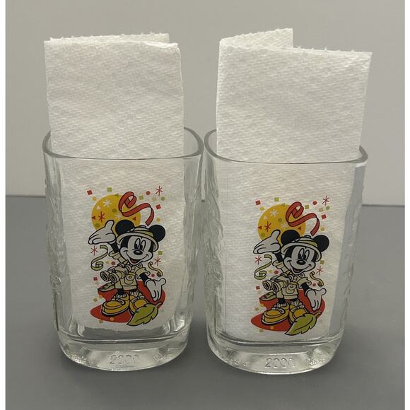 Animal Kingdom 2000 Walt Disney World Square Glass McDonald's - Picture 1 of 11